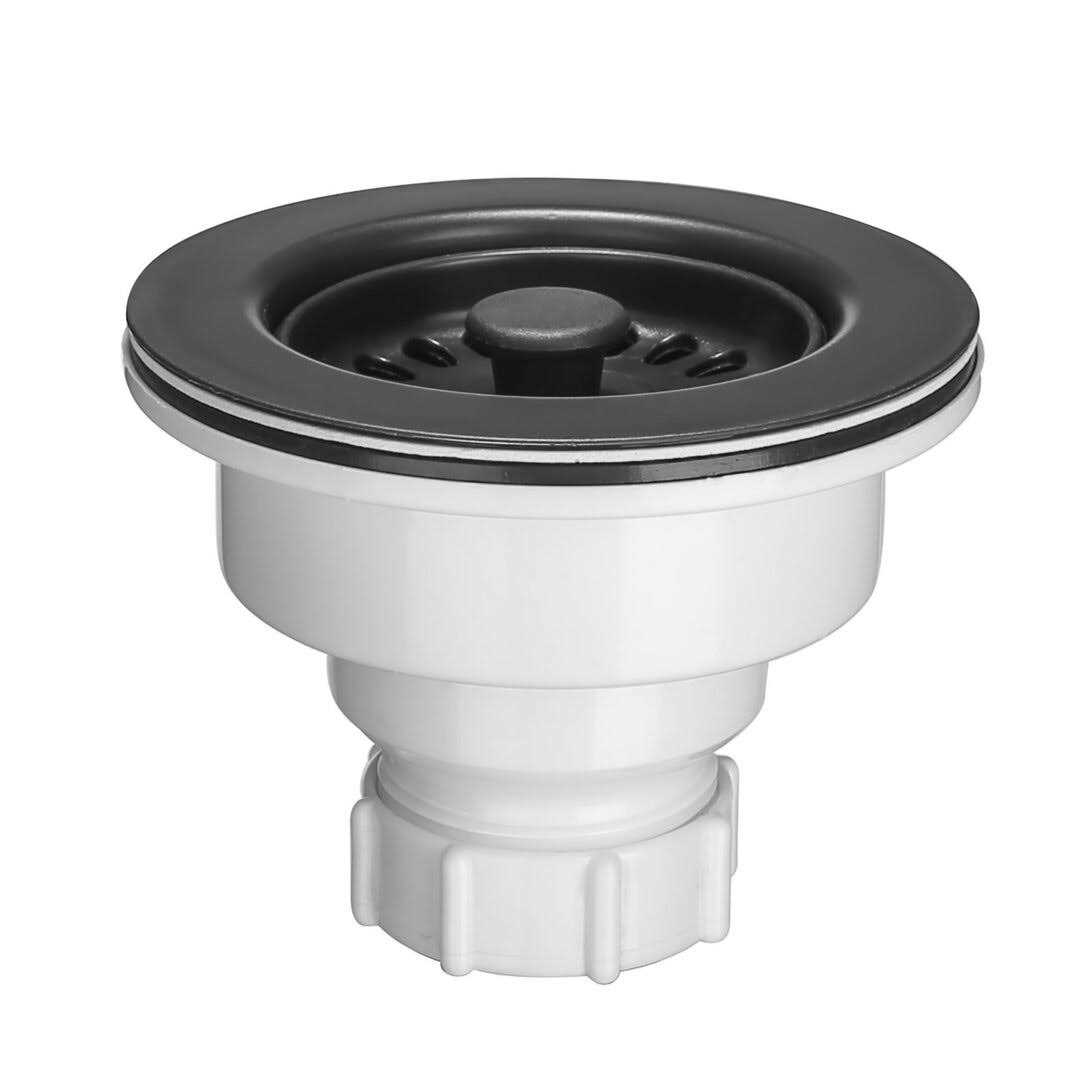Serene Valley 3-1/2 inch Kitchen Sink Strainer Assembly with Stopper for Matching Color of Granite or Fireclay Sinks NDA0052 - Cheap Fitting