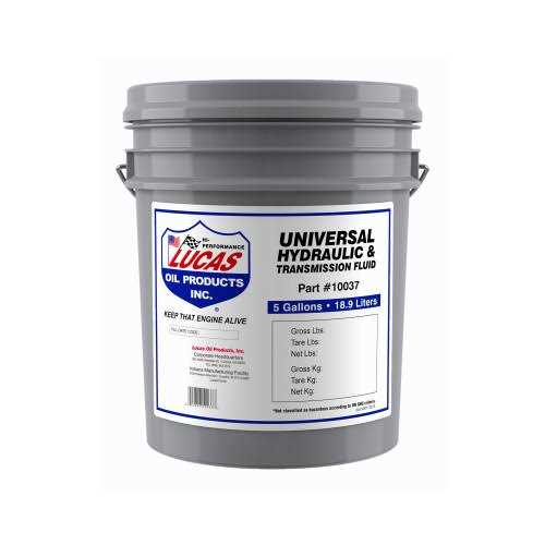 Lucas Oil 10037 Universal Hydraulic Fluid 5 Gallon Pail - Cheap Fitting