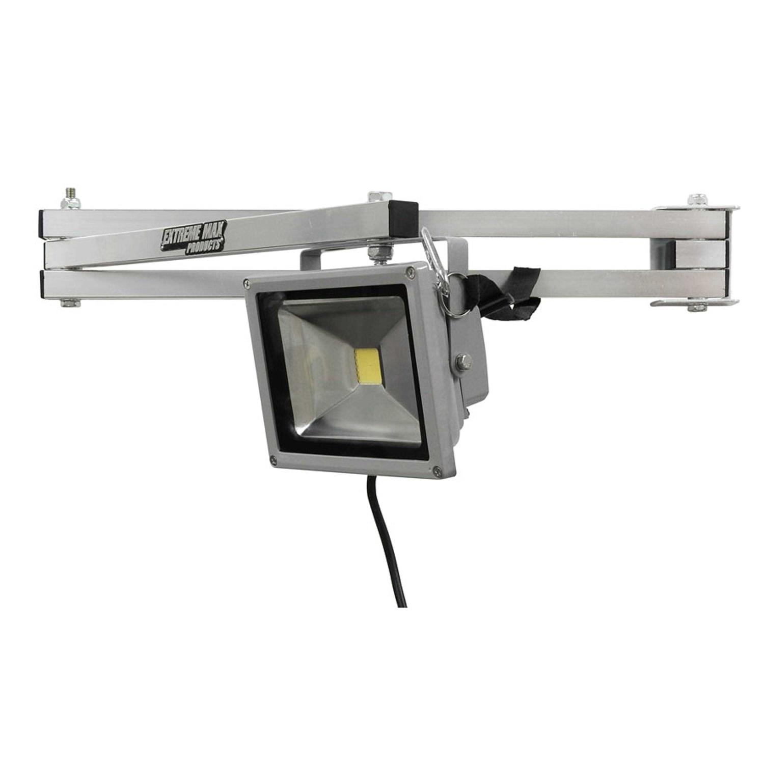 Extreme Max 5001.6065 Adjustable Aluminum Swing Arm LED Industrial Work Light for Warehouse Race Trailer Shop Garage Workbench - Cheap Fitting