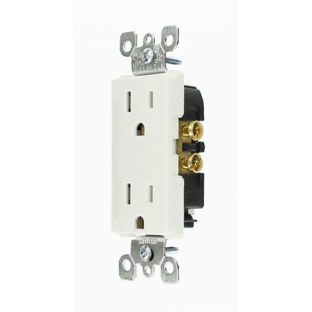Leviton M24-05325-WMP Decora Duplex Outlet - Cheap Fitting