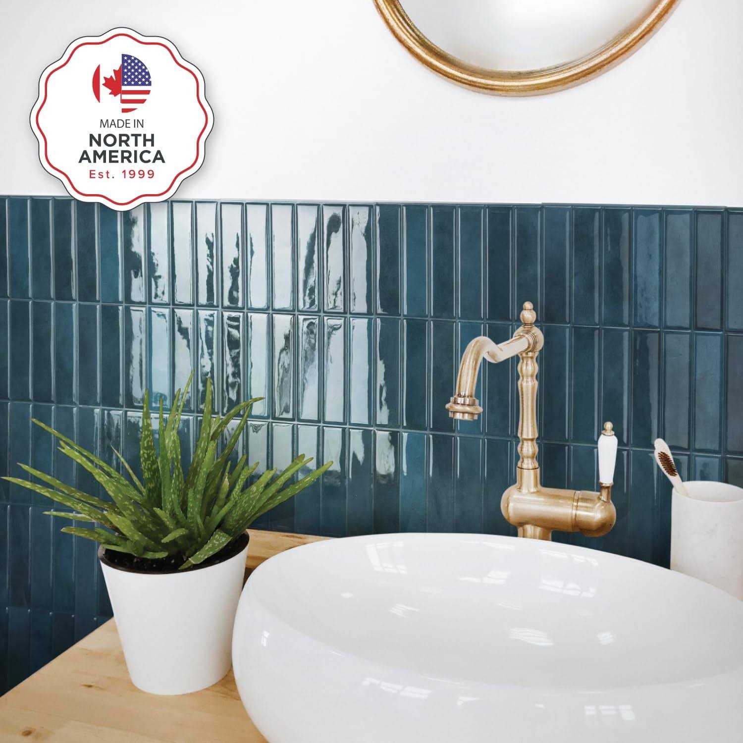 Smart Tiles Peel and Stick Backsplash 5 Sheets of 11.43 x 9 - Cheap Fitting