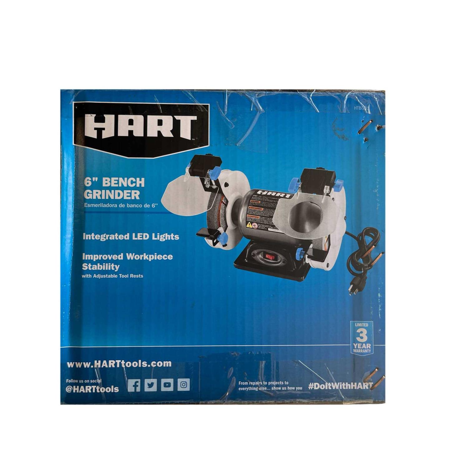 Hart 6-inch 2.1-Amp Bench Grinder - Cheap Fitting