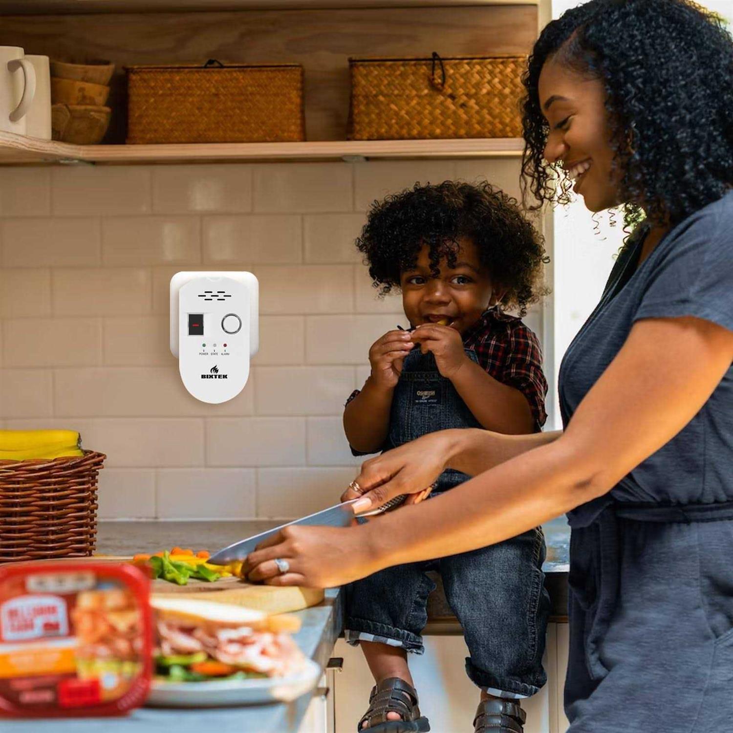 Natural Gas Leak Detector for Home LPG Methane Propane Butane City Natural Gas Alarm - Cheap Fitting