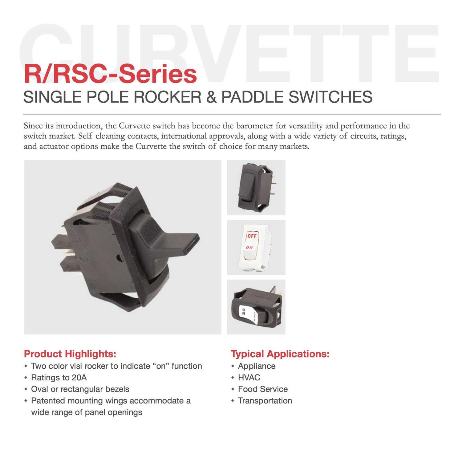 Carling Technologies RA911-VB-B-1-V Rocker Switch - Cheap Fitting