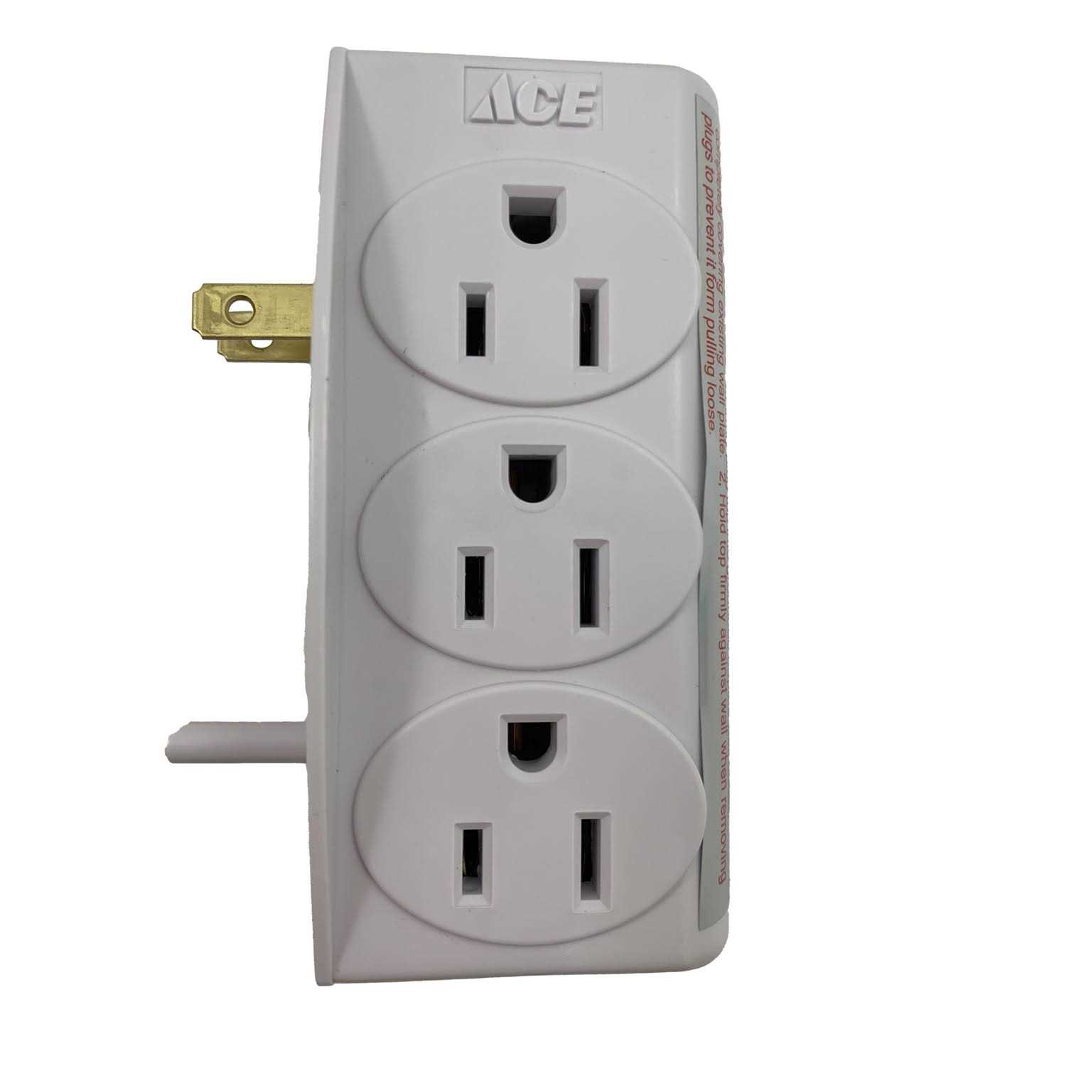 Ace 6 Tap Grounded Outlet Adapter - Cheap Fitting