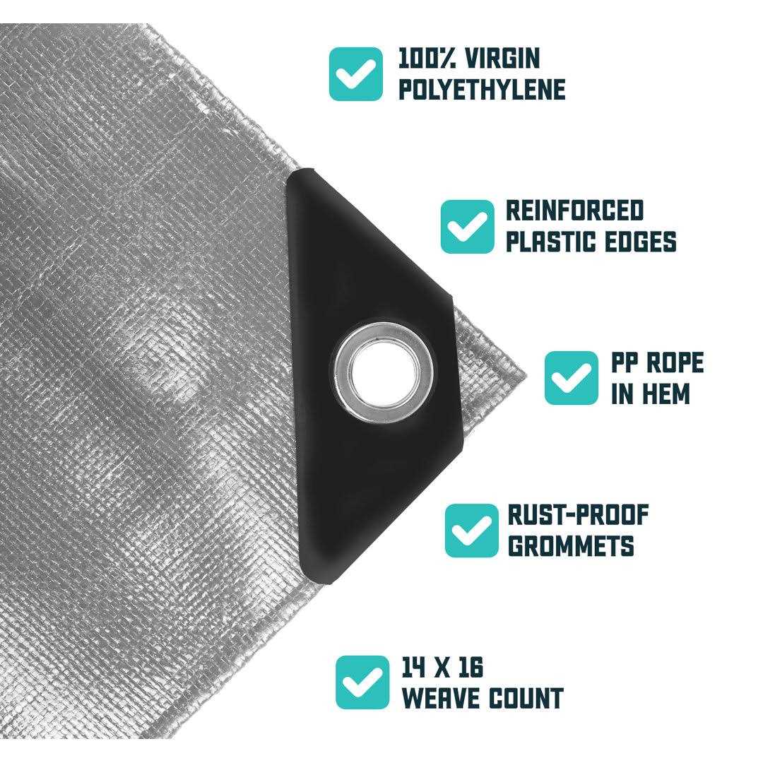 Core Tarps Extra Heavy Duty 16 Mil Tarp - Cheap Fitting
