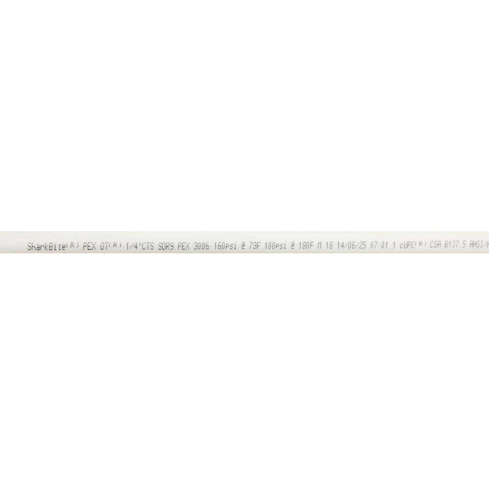 SharkBite 1/4-In x 5-Ft White PEX-B Pipe - Cheap Fitting