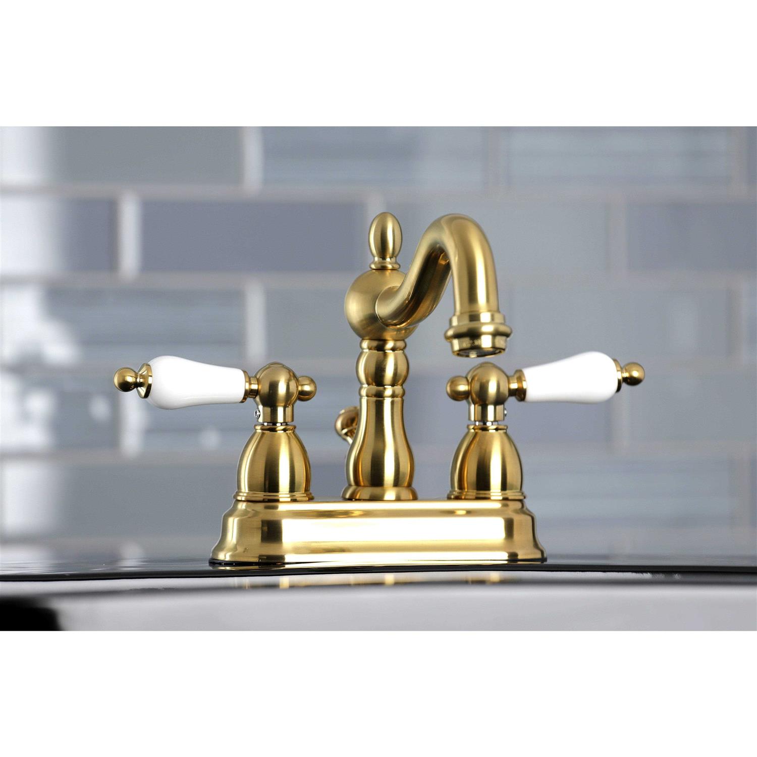 Kingston Brass Heritage 4 in. Centerset Bathroom Faucet - Cheap Fitting