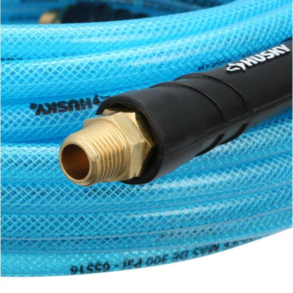 Husky 1/4 in. x 50 ft. Polyurethane Air Hose - Cheap Fitting