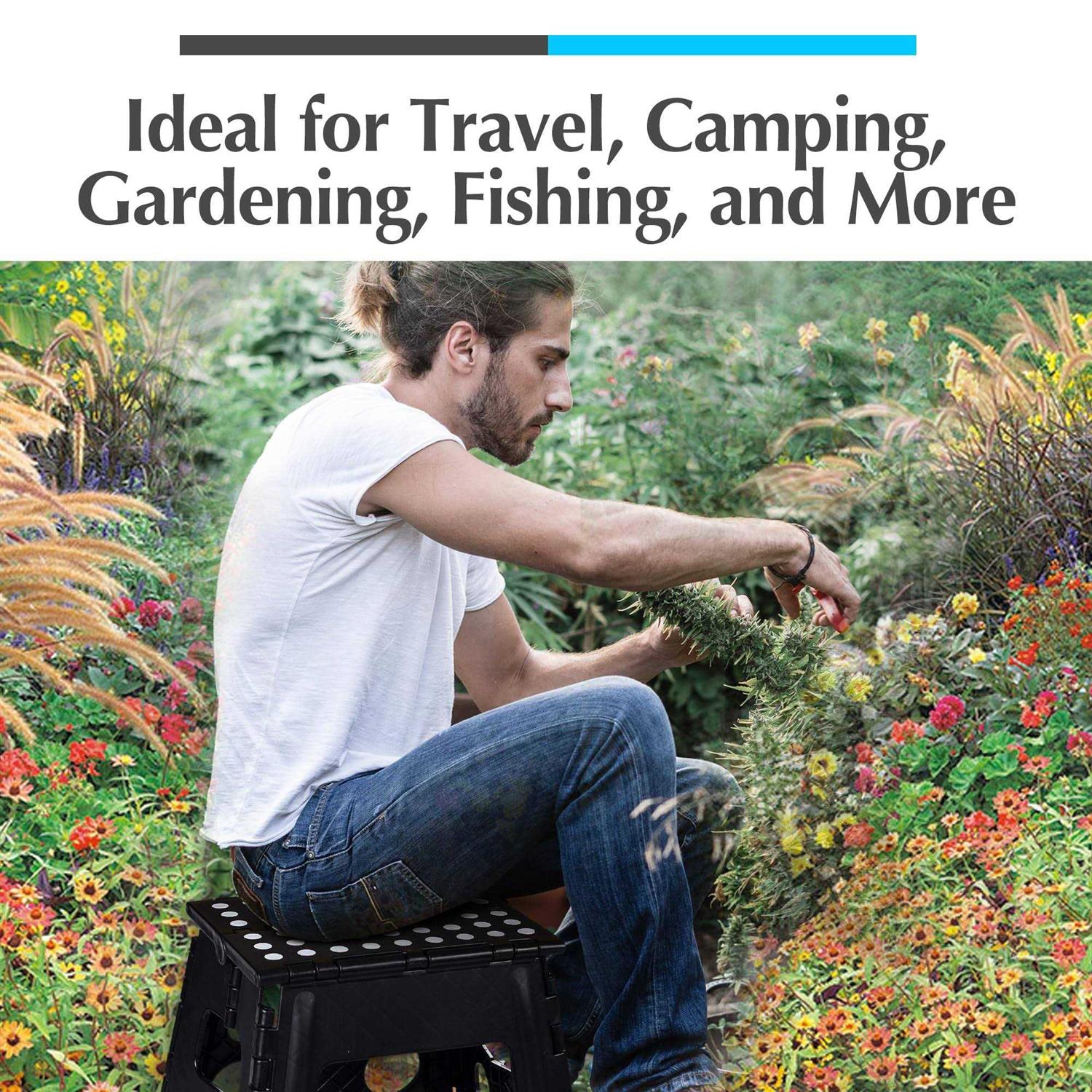 Handy Laundry Folding Step Stool, 13 Inch The Anti-Skid Step Stool is Sturdy to Support Adults and Safe Enough for Kids. Opens Easy with One Flip. Great - Cheap Fitting