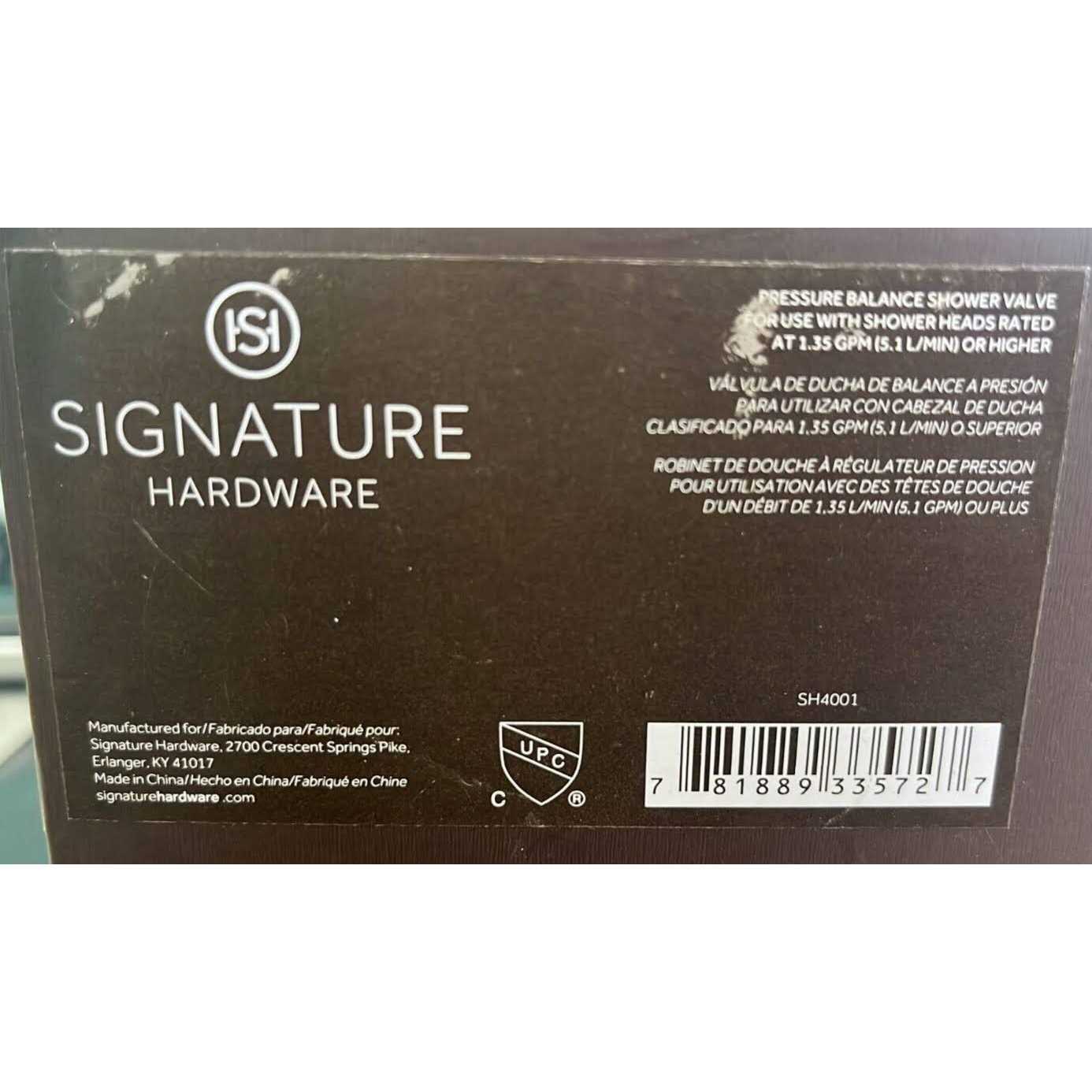 Signature Hardware 446520 1/2 Pressure Balance Tub and Shower Rough In Valve - Cheap Fitting