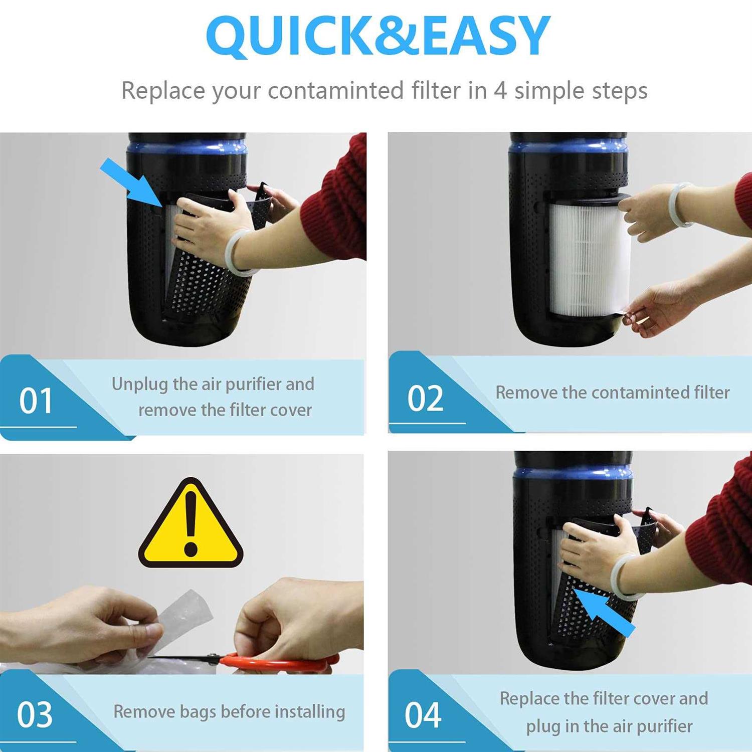 Ulrempart Replacement Filter Compatible with Homedics Air Purifier Model ap-t20 - Cheap Fitting