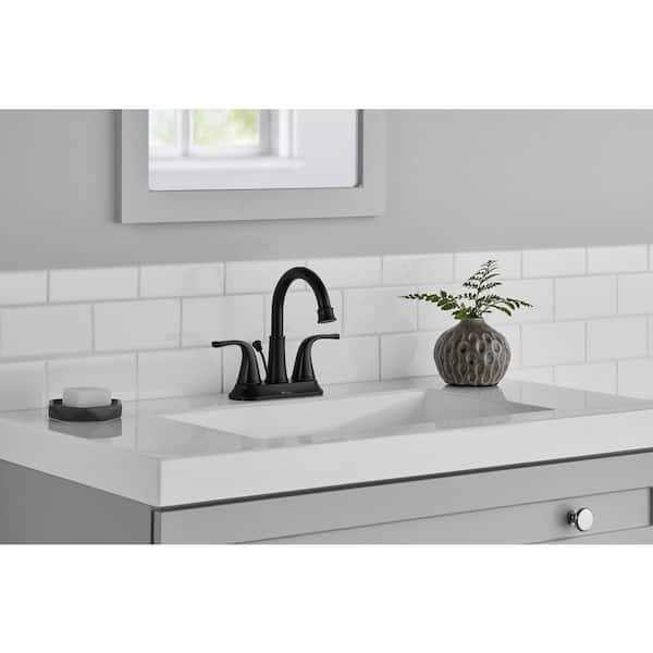 Glacier Bay Bettine 4 in. Centerset 2-Handle High-Arc Bathroom Faucet - Cheap Fitting