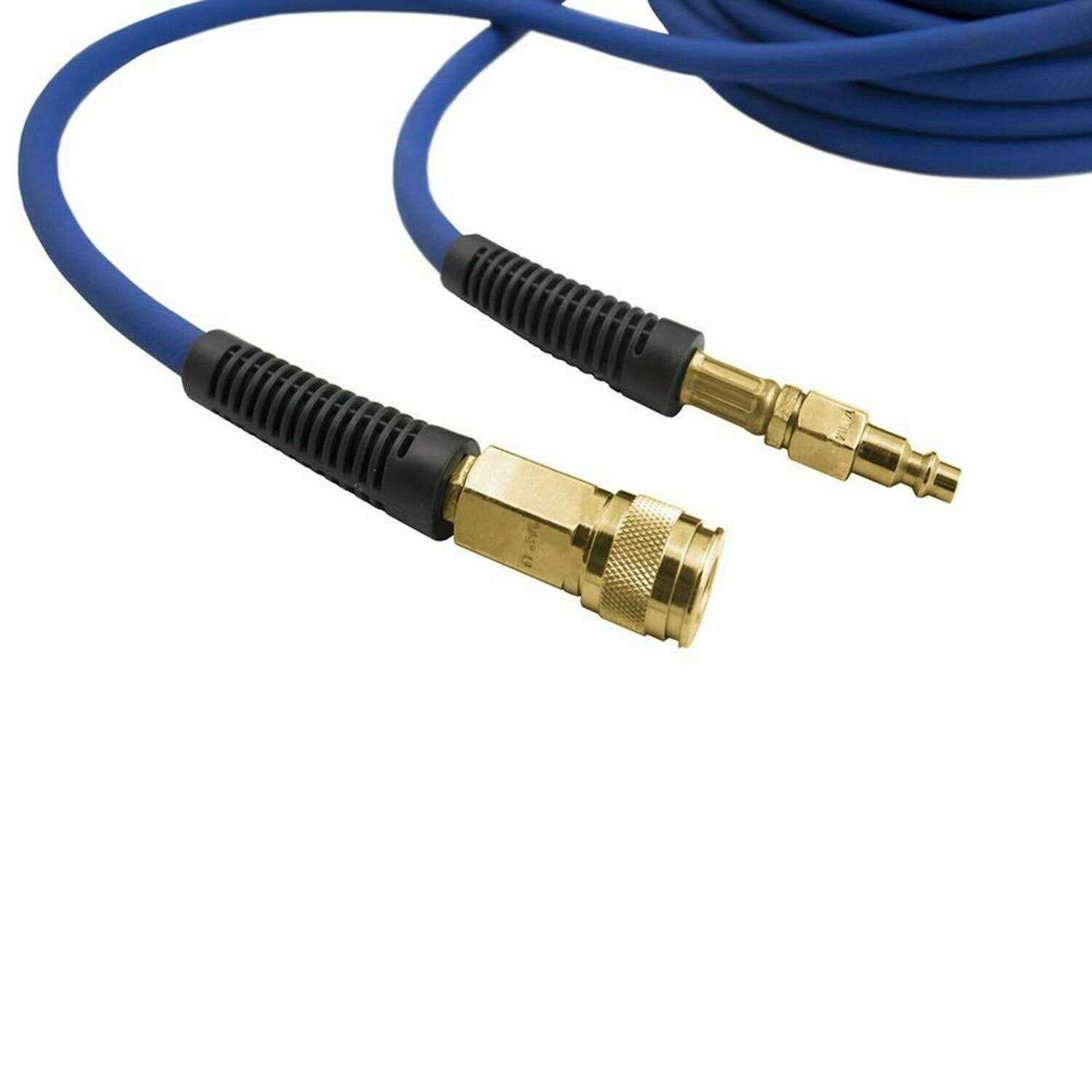 Estwing 1/4 in. x 50 ft. PVC/Rubber Hybrid Air Hose with Brass Industrial Fitting and Universal Coupler E1450PVCR - Cheap Fitting