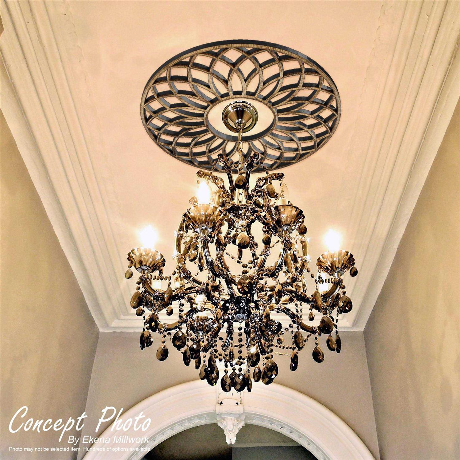 Cornelius Architectural Grade PVC Pierced Ceiling Medallion Ekena Millwork CMPP18CRSGO - Cheap Fitting