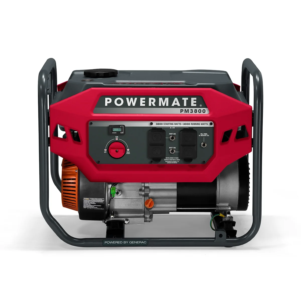 Powermate PM3800 3800 Watt Manual Start Gas Powered Portable Generator with COSense - 49ST/CSA - Cheap Fitting
