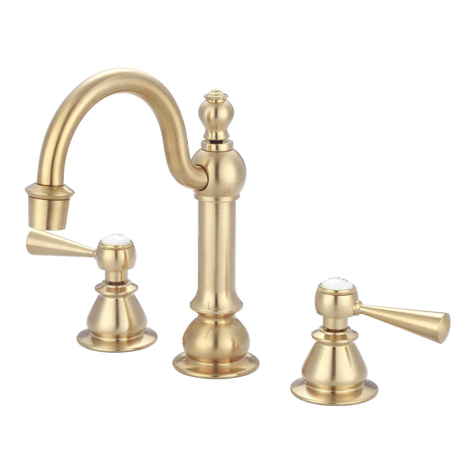 Water Creation Satin Brass High Arc Torch Lever Handle True Brass Lavatory Faucet - Cheap Fitting
