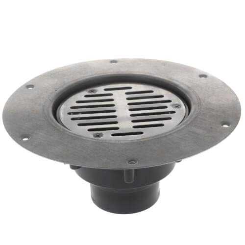 Sioux Chief 822-2PS 2 x 3 PVC Halo Adjustable Floor Drain w/ Deck Flange - Cheap Fitting