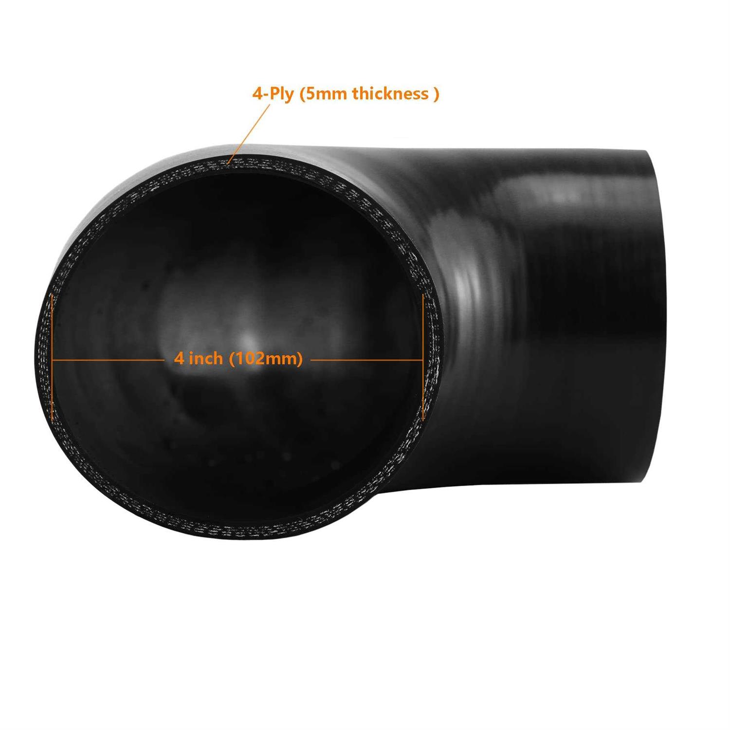 Ucreative 90 Degree Elbow 4-ply High Performance Coupler Silicone Hose for Vehicle with T-Bolt Clamp - Cheap Fitting