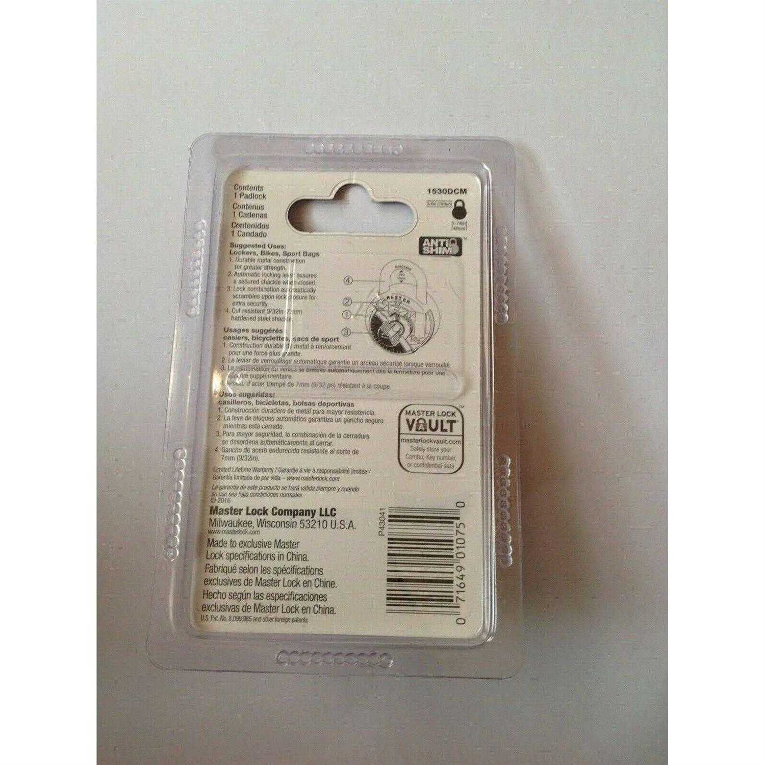 Master Lock Extreme Combination Lock, Assorted - Cheap Fitting