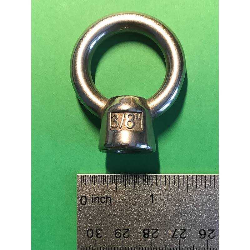 US Stainless Stainless Steel 316 Lifting Eye Nut 3/8 UNC Marine Grade - Cheap Fitting