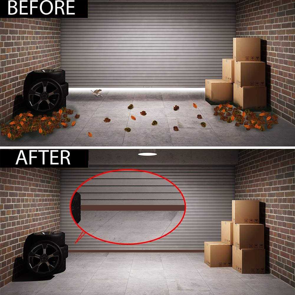 Huge Gap Door Draft Stopper 3.4 W Widened Door Sweep Seal Gap Up to 1.8 for Interior & Exterior Doors - Cheap Fitting