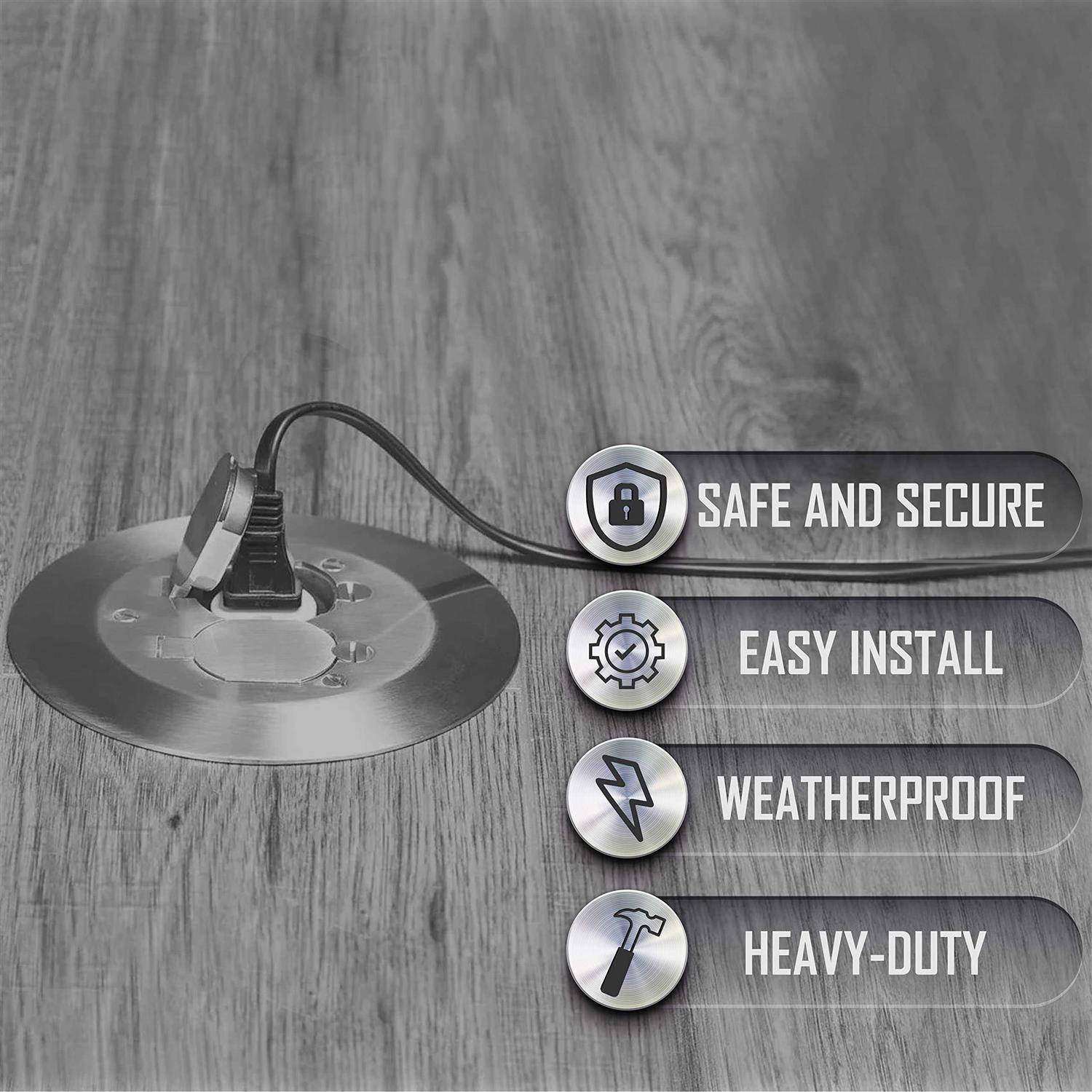 Raco RAC5500KIT 6-1/4 Round Floor Box Cover Kit - Cheap Fitting