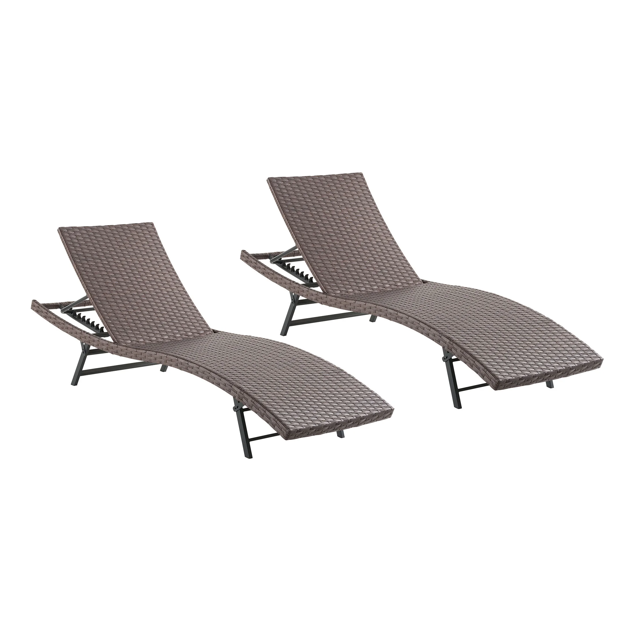 Mainstays Henderson Wicker Outdoor Chaise Lounge, Set of 2 - Cheap Fitting