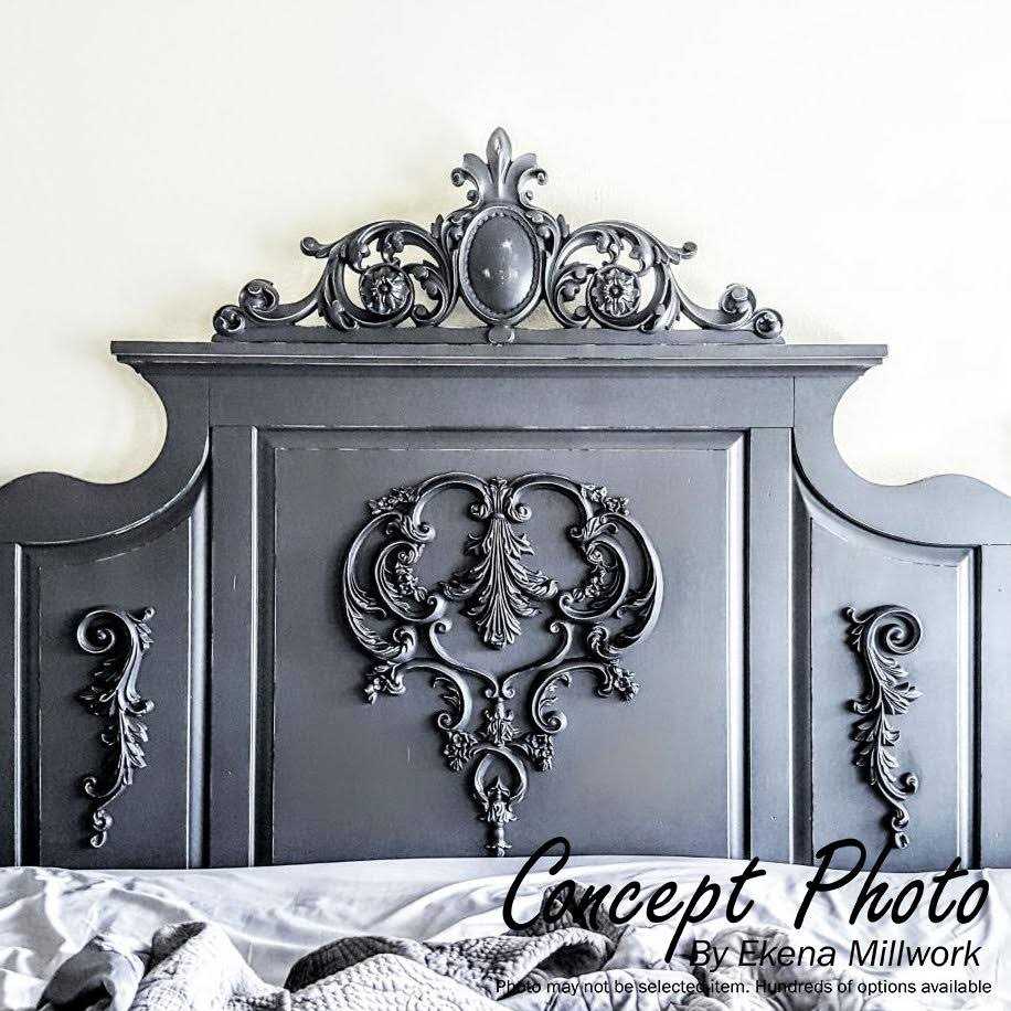 Ekena Millwork 42 3/8W x 8 3/8H x 2 1/2P Kendall Center with Scrolls Onlay - Cheap Fitting