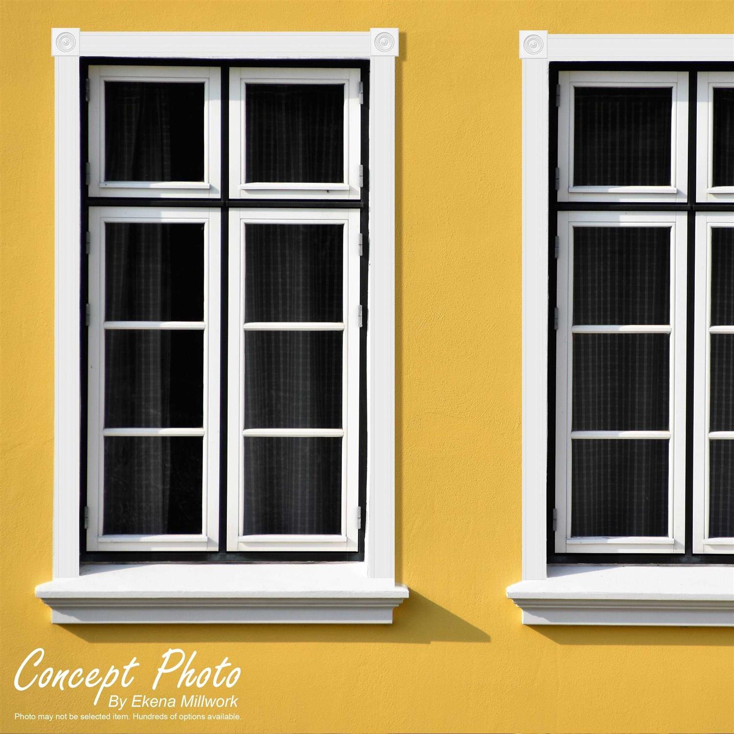 Ekena Millwork Standard Sedgwick Rosette with Beveled Edge - Cheap Fitting