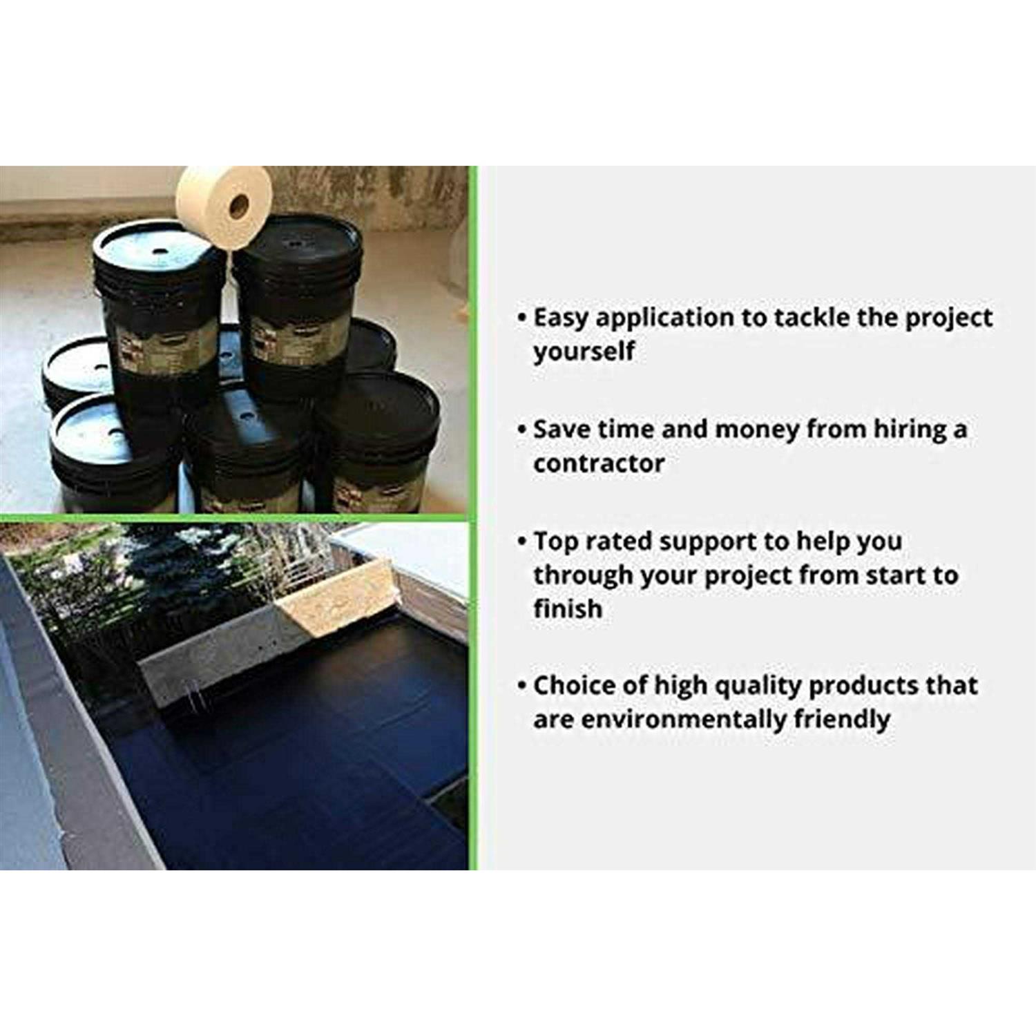 Liquid Rubber Foundation Sealant/Basement Coating - Cheap Fitting