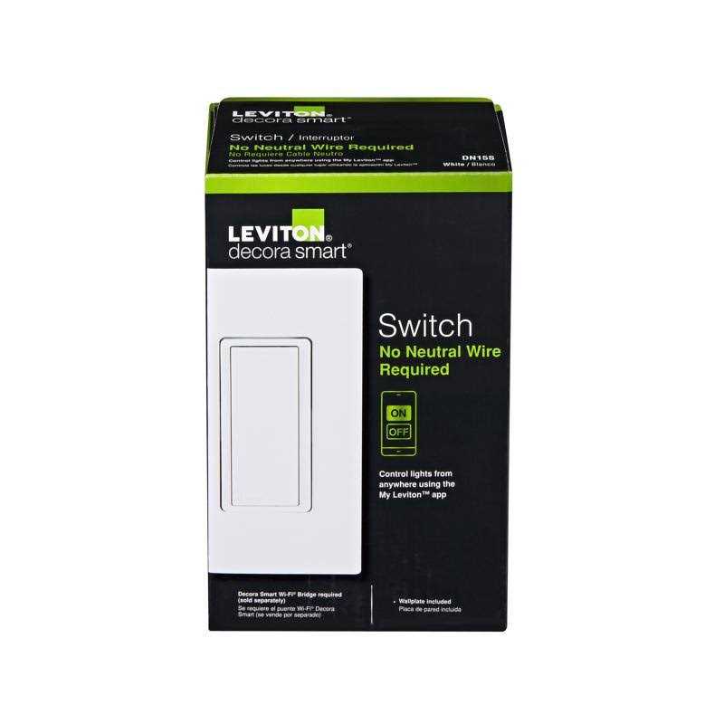 Leviton Decora WiFi-Smart Light Switch - Cheap Fitting