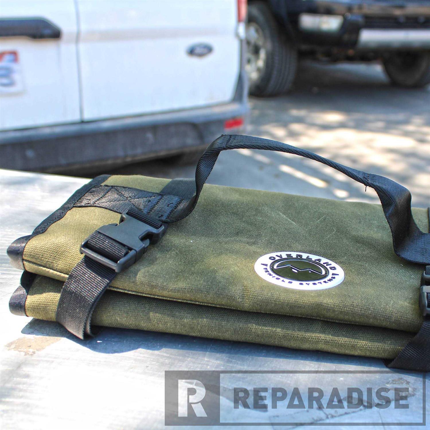 Overland Vehicle Systems Rolled Bag Socket with Handle And Straps - Cheap Fitting