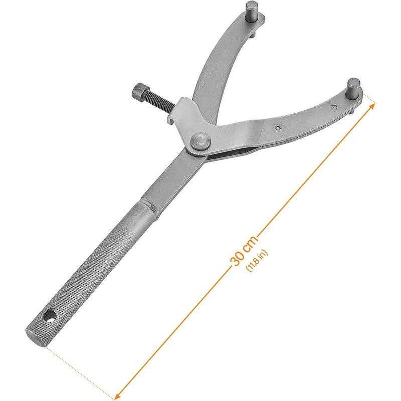 Trkimal Adjustable Locking Spanner Wrench Clutch Wrench Holder Hub Rotor Flywheel Sprocket Spanner Wrench Set Fan Clutch Removal Tool For Scooter - Cheap Fitting