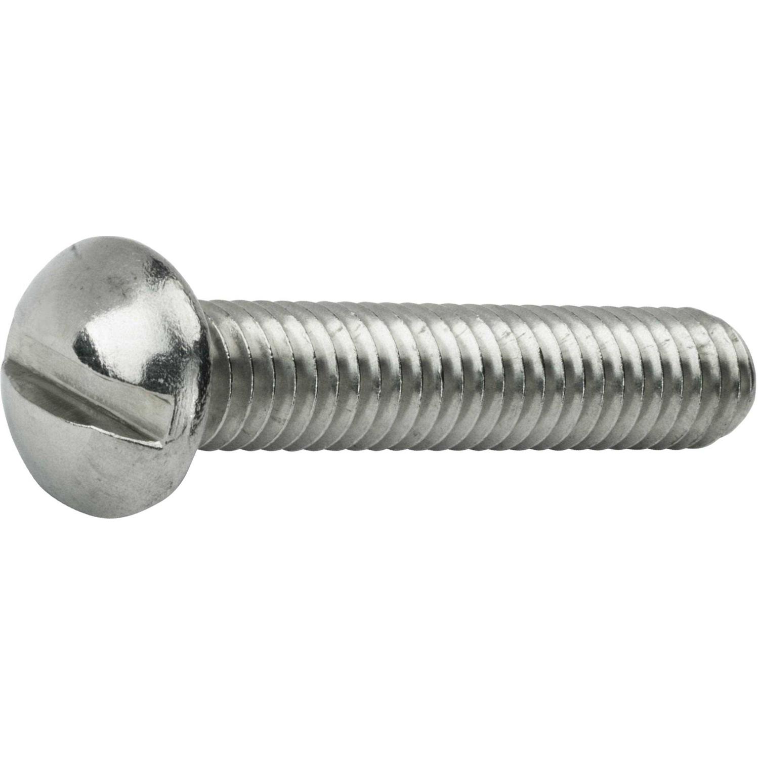 Slotted Round Head Machine Screws Stainless Steel 18-8 Qty - Cheap Fitting