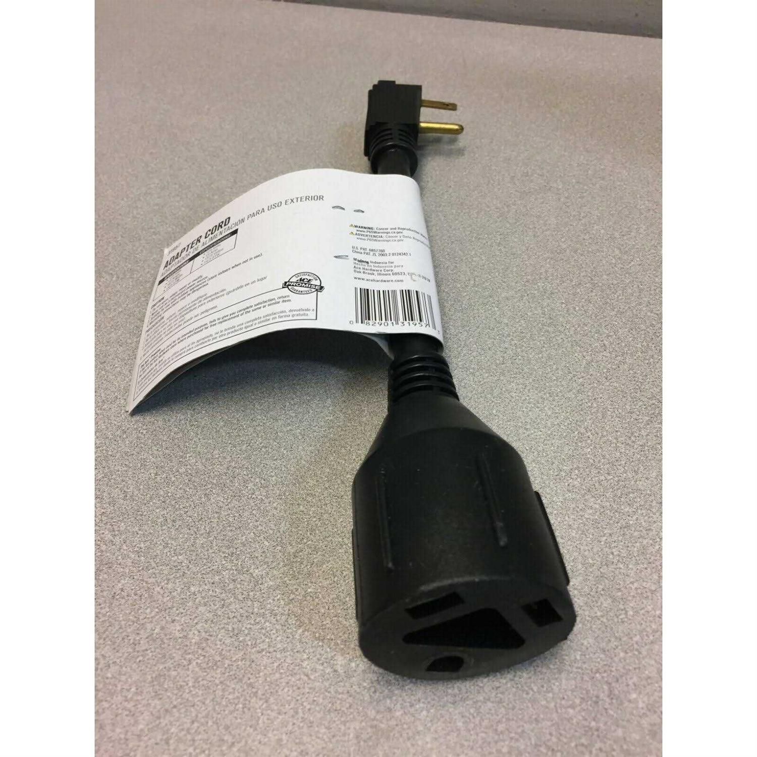 Ace 14/3 STW 125 Volt 9 in. L Appliance Cord - Cheap Fitting