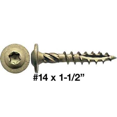 Jake Sales Construction Lag Screw Exterior Coated Torx/Star Drive Heavy Duty Structural Lag Screw Far Superior to Common Lag Screws - Cheap Fitting