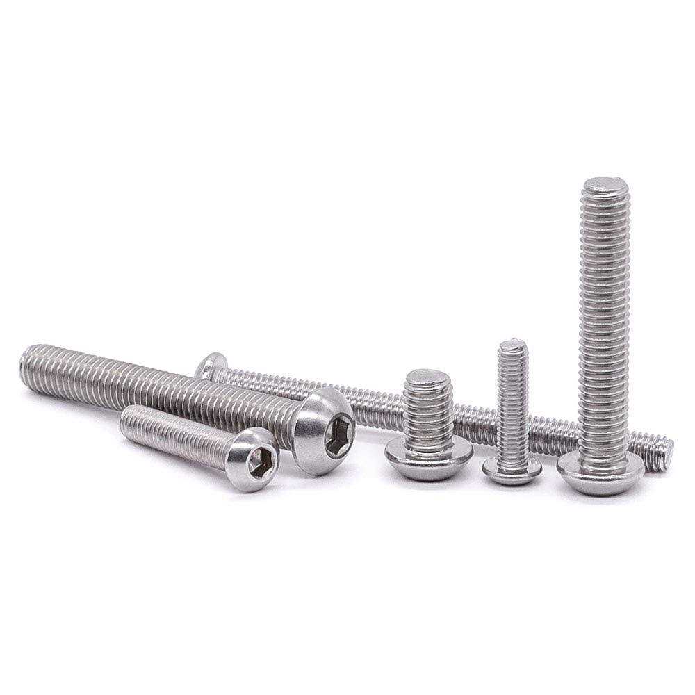 EASTLO 1/4-20 x Button Head Socket Cap Bolts Screws 304 Stainless Steel 18-8 - Cheap Fitting