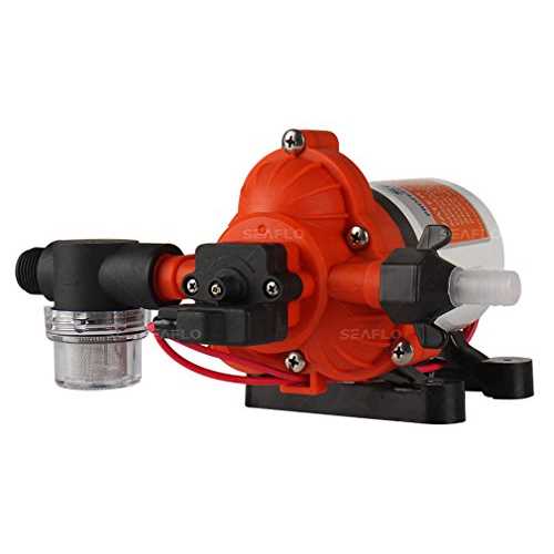 Seaflo 12V 3.0 GPM 45 PSI Water Diaphragm Pressure Pump - Cheap Fitting