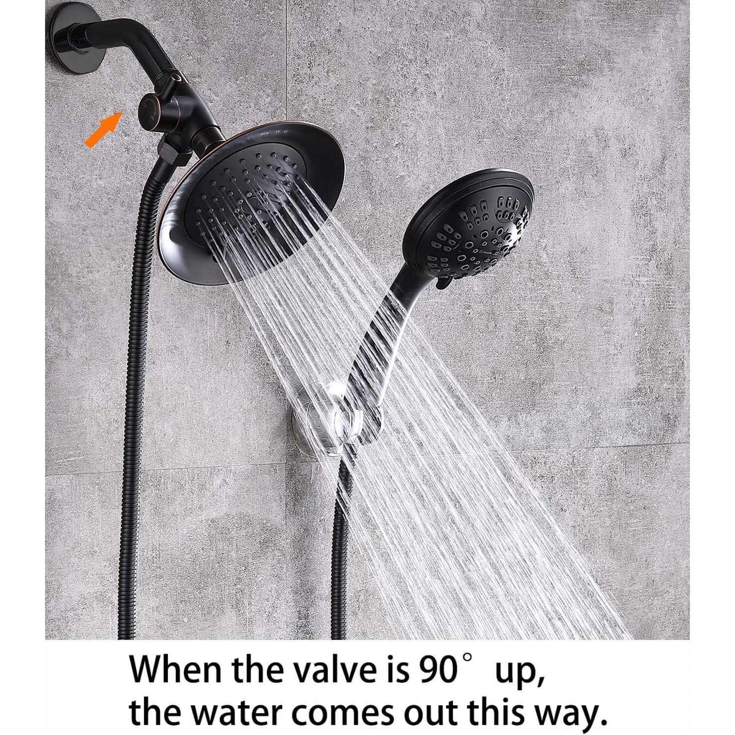 G-Promise Solid Metal Shower Arm Diverter for Hand Held Showerhead and Fixed - Cheap Fitting