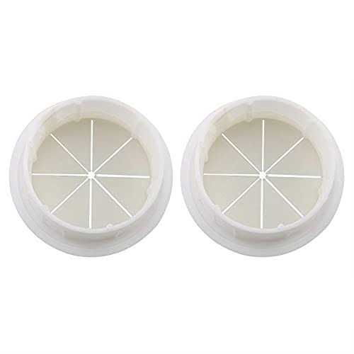 QQJ 2pcs 2inch Desk Cord Grommets Wire Cable Hole Cover For Office Pc Desk Cable Cord Cover White - Cheap Fitting