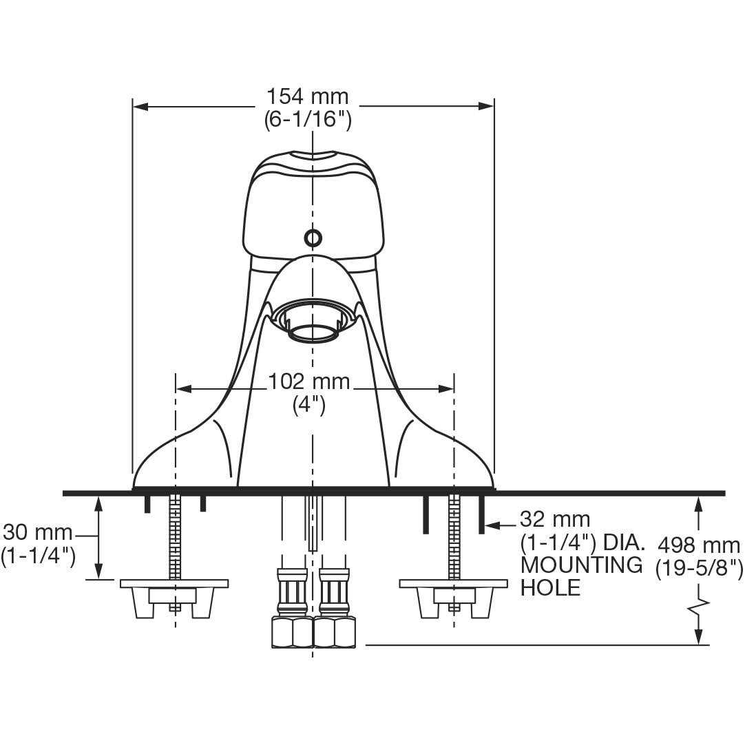 American Standard 7385004.002 Reliant 3 Centerset Bathroom Faucet - Cheap Fitting