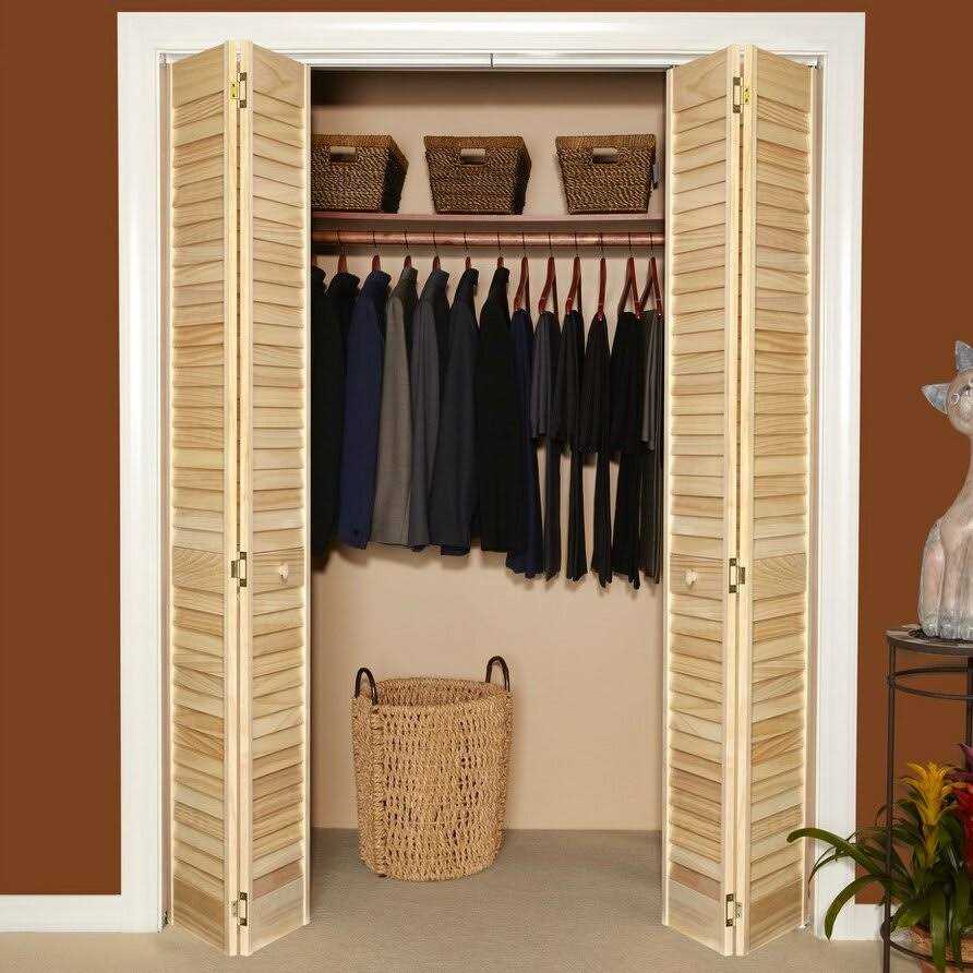 Louvered Wood Radiata Bi-Fold Doors Home Fashion Technologies - Cheap Fitting