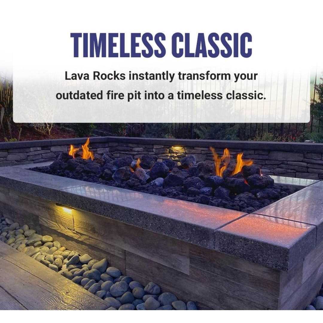 American Fire Glass Black XXL Lava Rock - Cheap Fitting