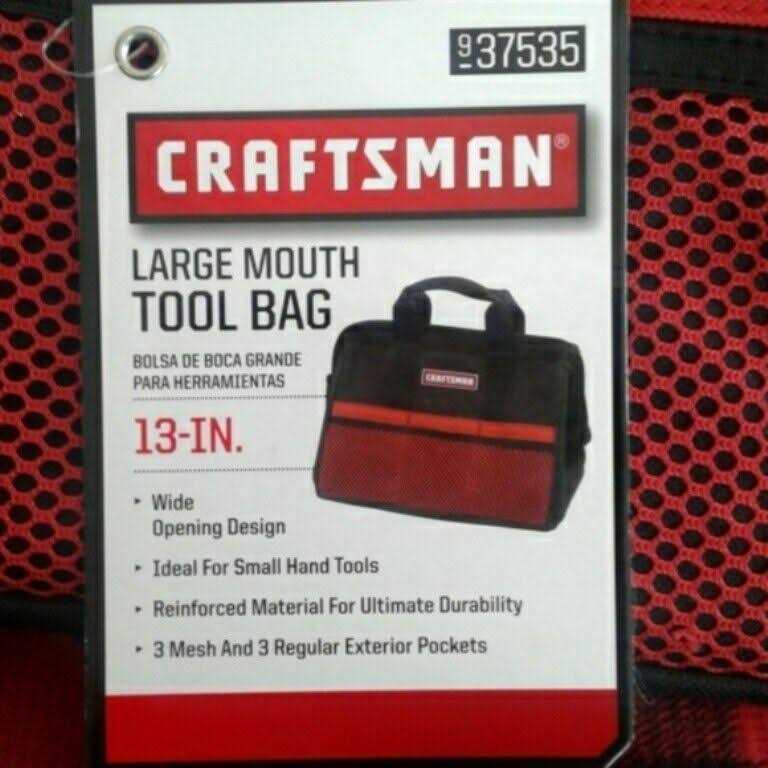 Craftsman 9-37535 Soft Tool Bag 13	Craftsman 9-37535 Soft Tool Bag 13 - Cheap Fitting