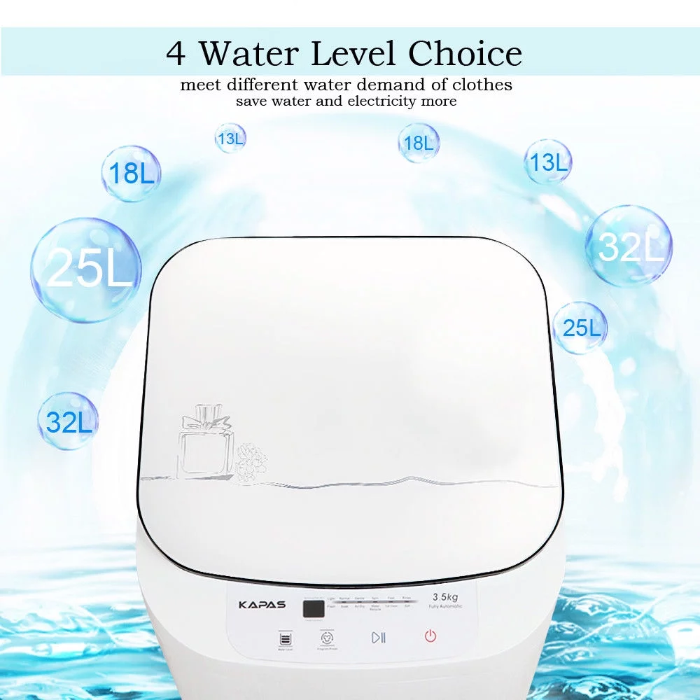 Compact Washing Machine, KAPAS Fully Automatic 2-in-1 Washer & Spin Dry Machine with 8 lbs Capacity Top Load Tub Washer - Cheap Fitting