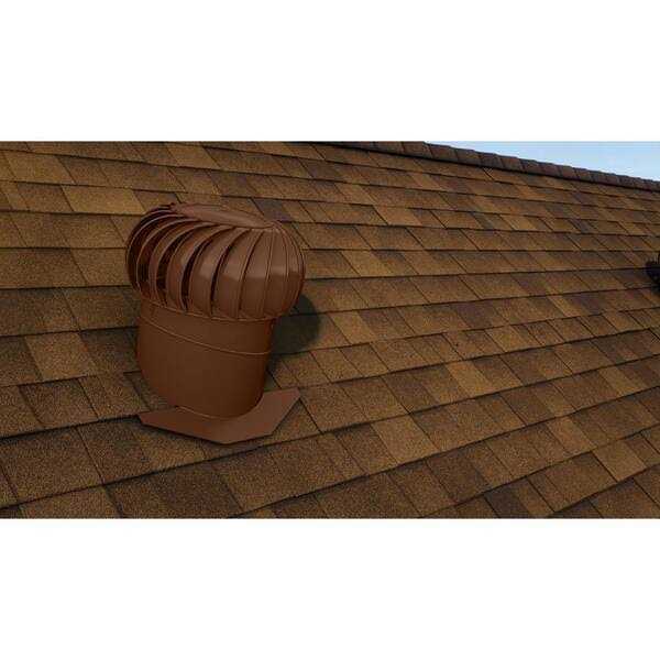 Air Vent 14 in. Brown Aluminum Internally Braced Wind Turbine - Cheap Fitting