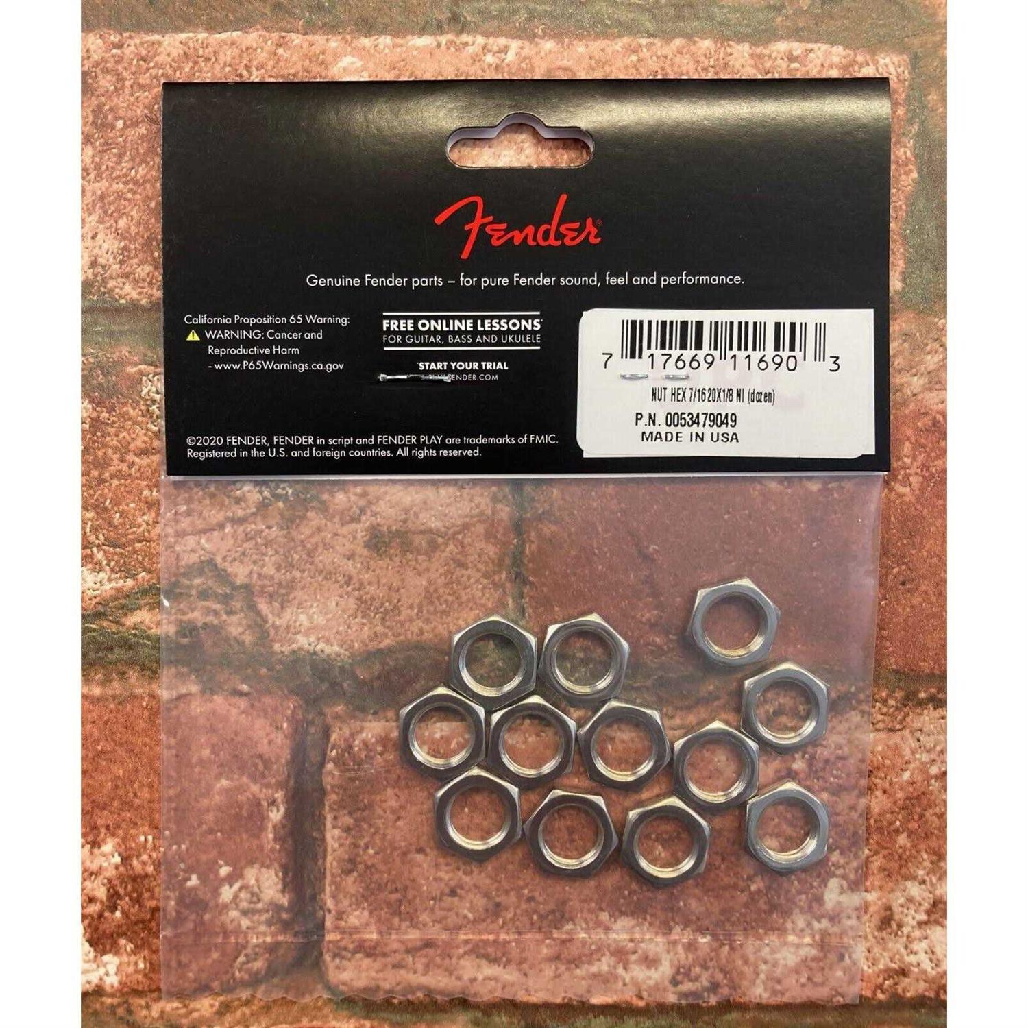 Fender Amplifier Jack Nuts - Cheap Fitting