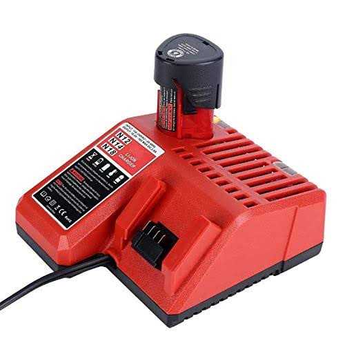 M18 & M12 Rapid Charger Replacement for Milwaukee 48-59-1812 12V&18V XC Lithium Ion Battery 48-11-1850 48-11-1840 48-11-1815 48-11-1828 - Cheap Fitting