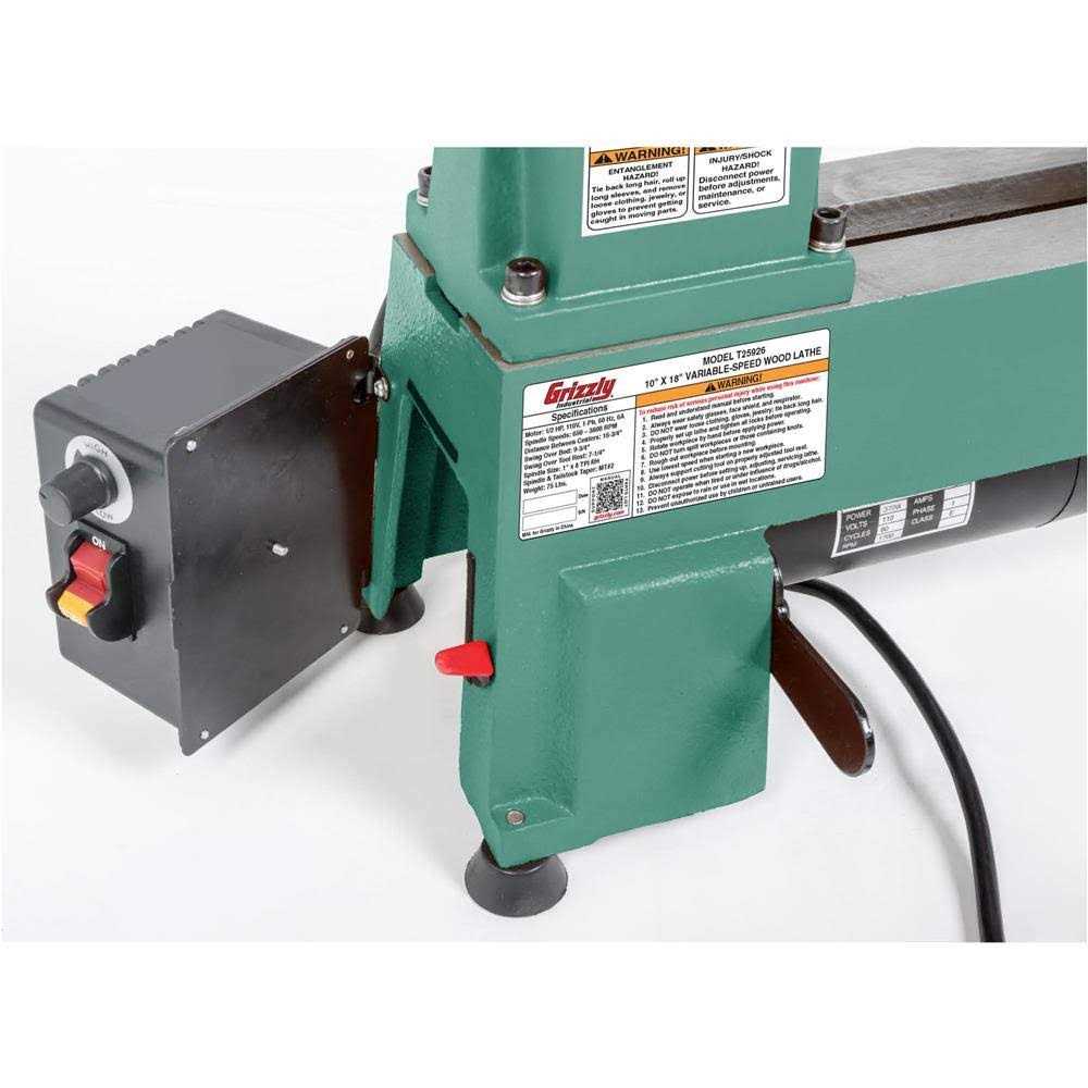 Grizzly T25920 12 Inch x 18 Inch Variable-Speed Wood Lathe - Cheap Fitting